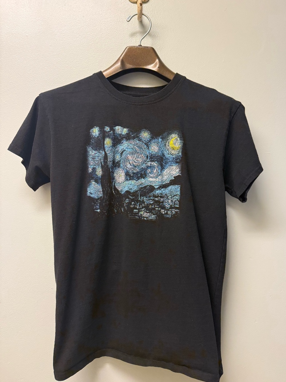 Van Gogh starry night tee medium black